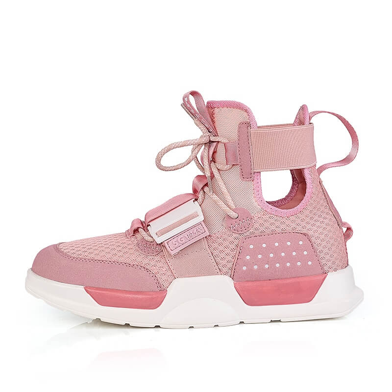 INFINIT Sparks XT100 high top sneakers for women and mens Shoes Pink / US 5.5 / EU 36 / UK 5  ( 22.5 cm / 225 mm ) Infinit Store Infinit Store Infinit Sneakers