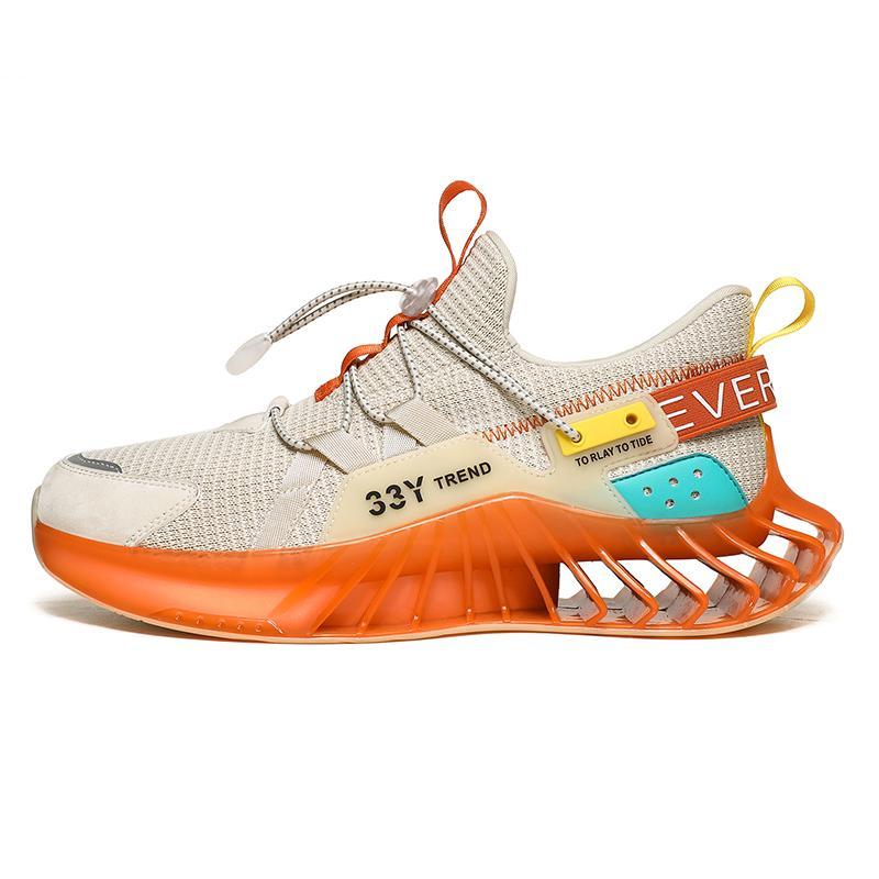 INFINITY '33Y Trend' Sneakers Shoes Carbon Black / Atomic Orange / US 10 / UK 9.5 / EU 44 Foot Length ( 27.5 cm / 275 mm ) Infinit Store Infinit Store Infinit Sneakers