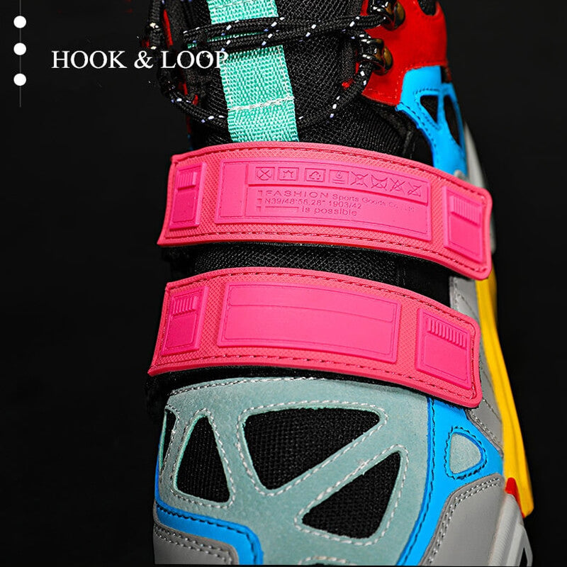 INFINIT 'Blaze Chromatic' Sneakers Colorful High top Sneakers Shoes Infinit Store Infinit Store Infinit Sneakers