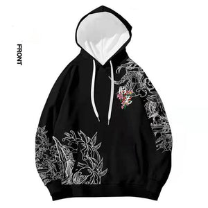 Japanese Oni Demon Hoodie women with knife Coats & Jackets Infinit Store Infinit Store Infinit Sneakers