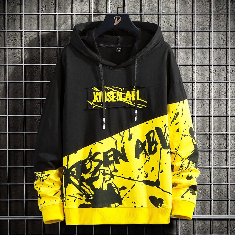 Kidsen ABL Sweatshirt Japanese Streetwear fashion Coats & Jackets Yellow / S Infinit Store Infinit Store Infinit Sneakers