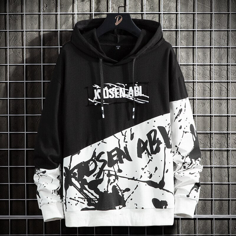 Kidsen ABL Sweatshirt Japanese Streetwear fashion Coats & Jackets Black White / S Infinit Store Infinit Store Infinit Sneakers