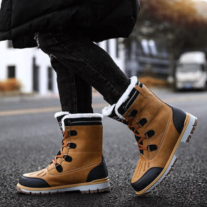 Mens Winter boots Waterproof Casual Boots Shoes Infinit Store Infinit Store Infinit Sneakers