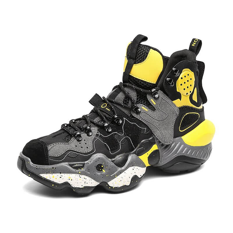 Velzard X3000 best high top Sneakers 2022 Shoes Black Yellow / US 6.5 / UK 6 / EU 39 Foot Length ( 24.5 cm / 245 mm ) Infinit Store Infinit Store Infinit Sneakers