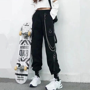 Women Cargo Pants best Harajuku Elastics High Waist Streetwear for women 2022 Pants KX8104 / S Infinit Store Infinit Store Infinit Sneakers