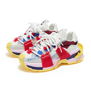 Youka Women Sneakers Original Best Chunky Shoes for women 2022 Shoes Red / US 4.5 / EU 35 Foot Length ( 22 cm / 225 mm ) Women Infinit Store Infinit Store Infinit Sneakers