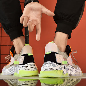 INFINIT ARTEMIS Scribbled Sneakers Shoes Infinit Store Infinit Store Infinit Sneakers