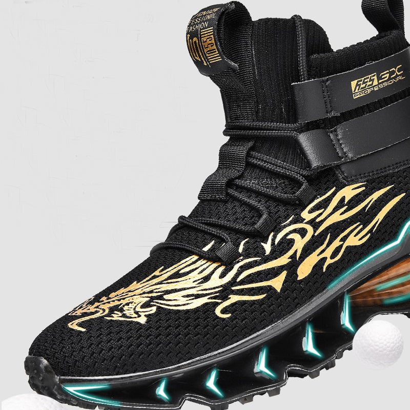 INFINIT Sparks DX 300 High Top Sneakers Black Shoes Infinit Store Infinit Store Infinit Sneakers