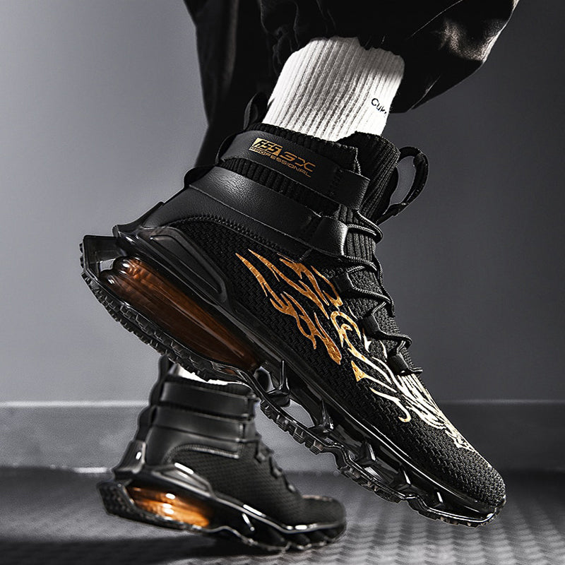 INFINIT Sparks DX 300 High Top Sneakers Black Shoes Infinit Store Infinit Store Infinit Sneakers