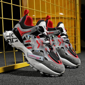 Deer and Walk Sneakers Chunky Sneakers 2002 Shoes Red / US 7 / UK 6.5 / EU 40 Foot Length ( 25 cm / 250 mm ) Infinit Store Infinit Store Infinit Sneakers