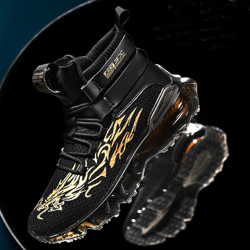 INFINIT Sparks DX 300 High Top Sneakers Black Shoes Infinit Store Infinit Store Infinit Sneakers