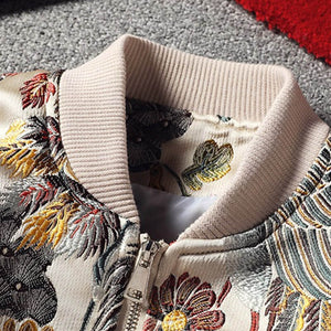 floral bomber jacket japanese embroidery streetwear varsity jackets Coats & Jackets Infinit Store Infinit Store Infinit Sneakers