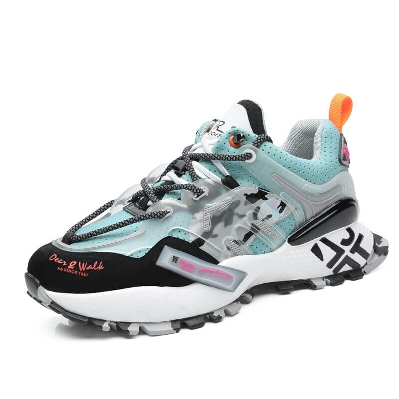 Deer and Walk Sneakers Chunky Sneakers 2002 Shoes Blue / US 10 / UK 9.5 / EU 44 Foot Length ( 27.5 cm / 275 mm ) Infinit Store Infinit Store Infinit Sneakers