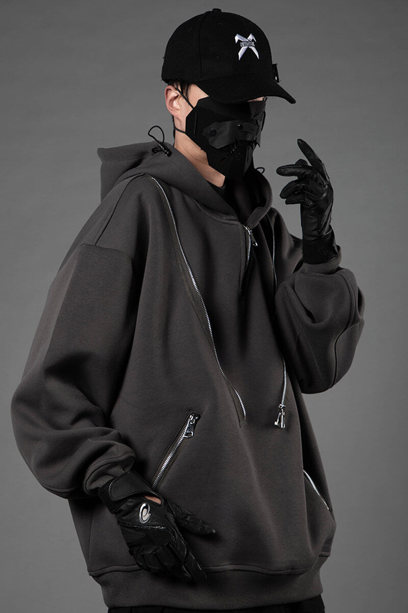 HOODIE TECHWEAR "Ankoku" Oversize Hoodie