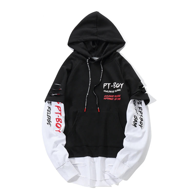 PT-Boy Japanese Men's Hip Hop streetwear Hoodie