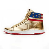 Never Surrender Gold Sneakers