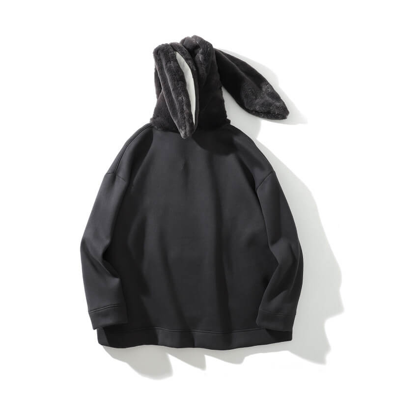 Black rabbit hoodie hot sale