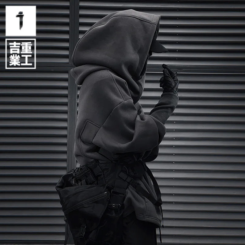 TECHWEAR Hoodie 'Kurome' best techwear wizard hoodie