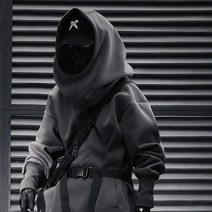 TECHWEAR Hoodie 'Kurome' best techwear wizard hoodie