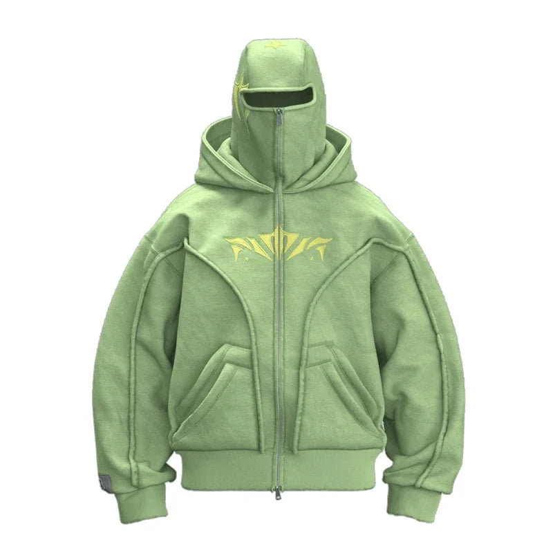 ひびぶぅ FUCKING AWESOME 14TH CENTURY ZIP HOODIE - BLACK - PLA