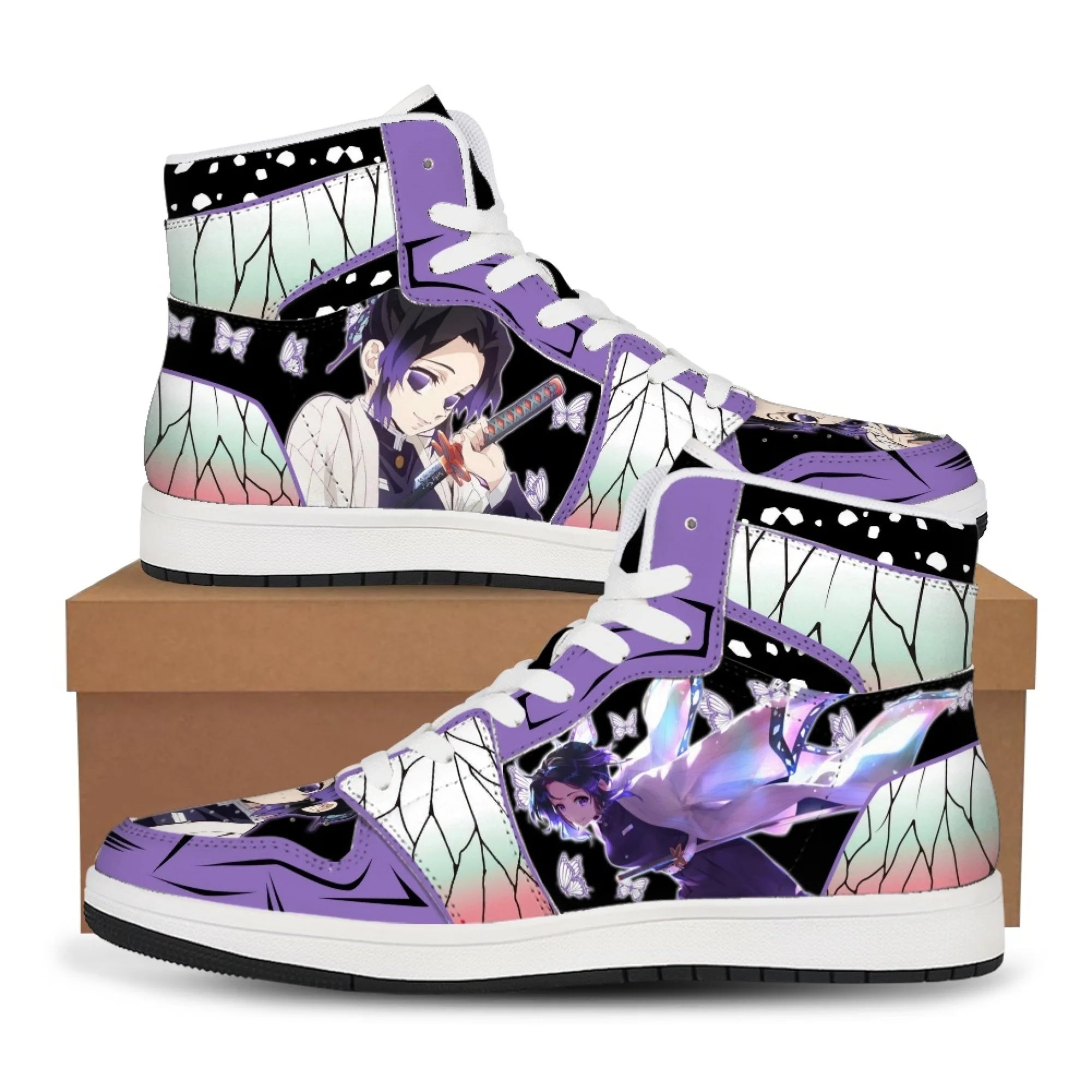 Kawaii Anime High-Tops – Cute Character Shoes with Soft Cushion Comfort”