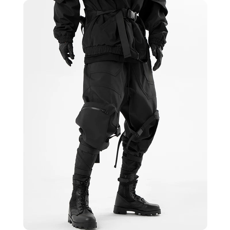 Men’s Techwear Tactical Black Cargo Pants – Modern, Comfortable, and Versatile