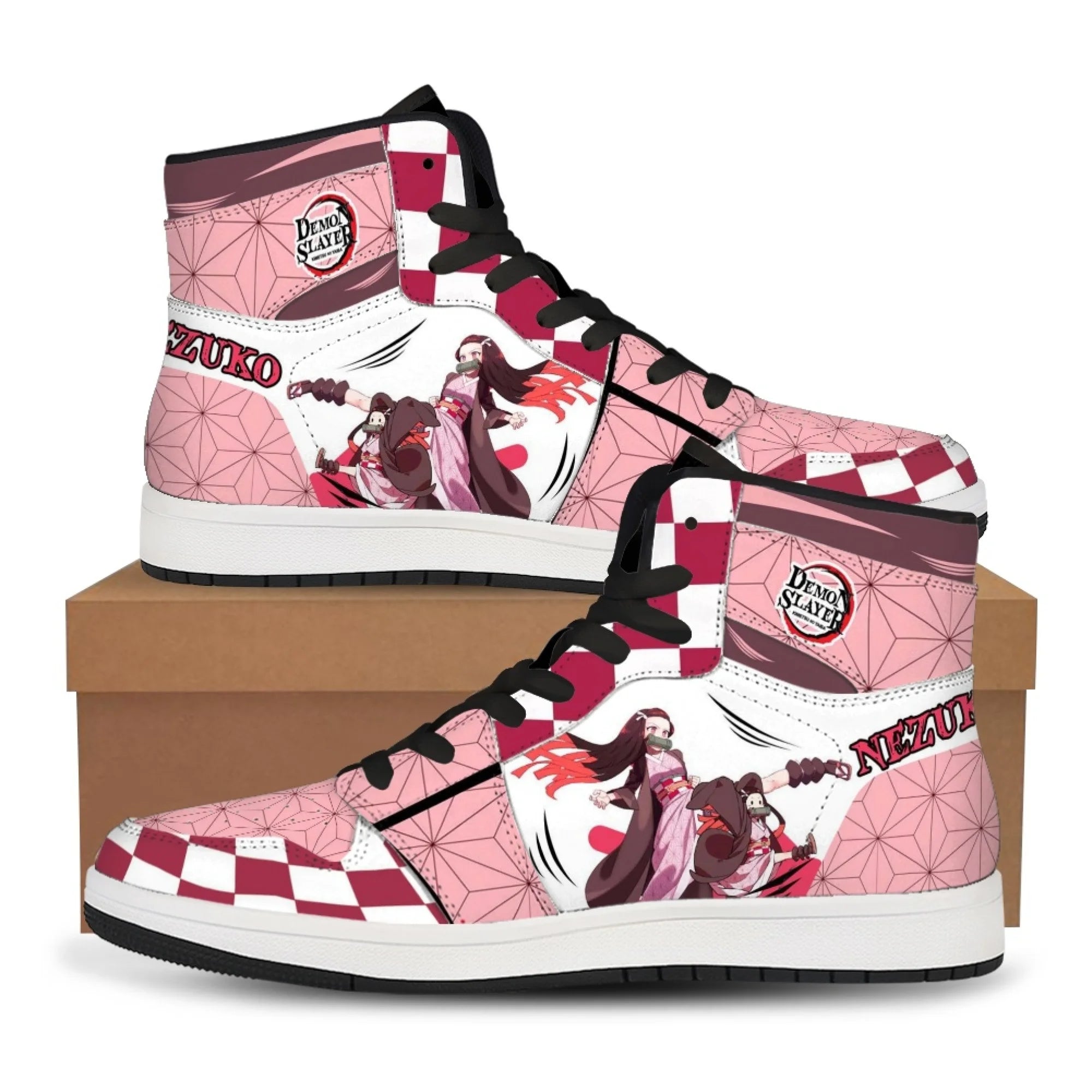 Hyper Anime Street-Core High-Tops – Dynamic Character Art Sneaker