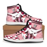 Hyper Anime Street-Core High-Tops – Dynamic Character Art Sneaker