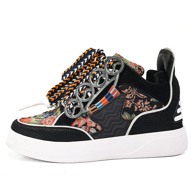 Velzard Flamboyance Sneakers Original Chunky Sneakers 2023 Shoes Black V2 / US 6.5 / UK 6 / EU 39 Foot Length ( 24.5 cm / 245 mm ) Infinit Store Infinit Store Infinit Sneakers