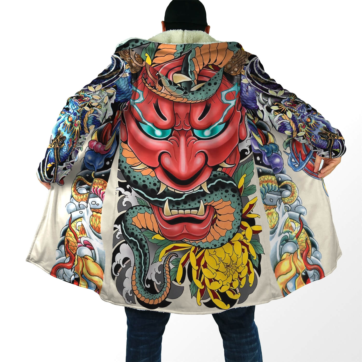 Samurai Cloak hoodie & Oni cloak Hoodie Japanese Streetwear 3D Hoodie Coats & Jackets Infinit Store Infinit Store Infinit Sneakers