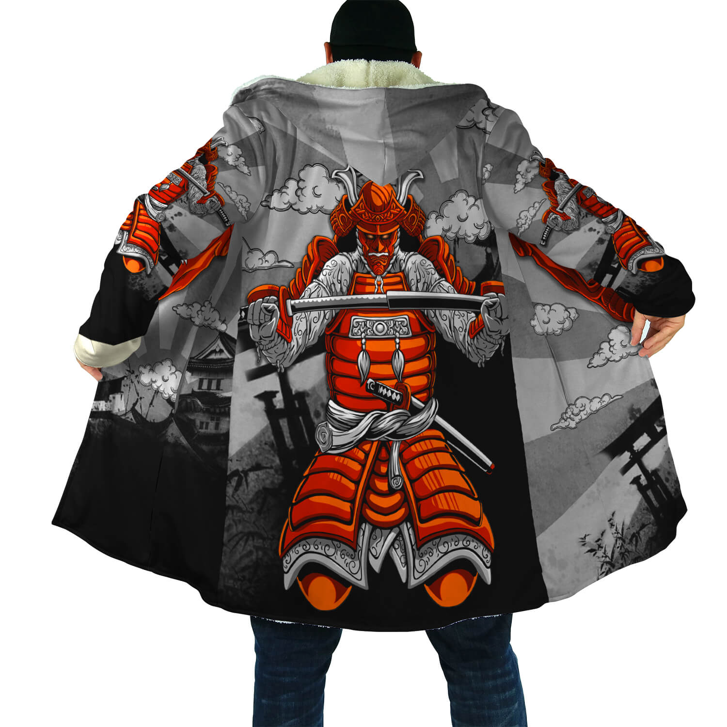 Samurai Cloak hoodie & Oni cloak Hoodie Japanese Streetwear 3D Hoodie Coats & Jackets Infinit Store Infinit Store Infinit Sneakers