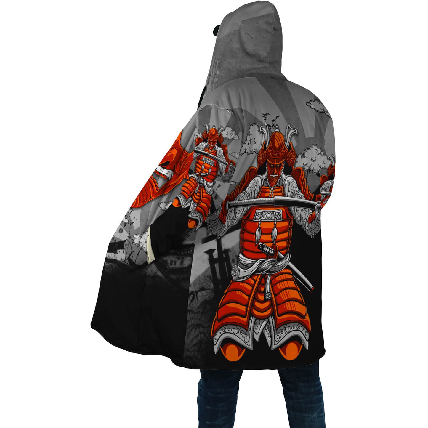 Samurai Cloak hoodie & Oni cloak Hoodie Japanese Streetwear 3D Hoodie Coats & Jackets Infinit Store Infinit Store Infinit Sneakers