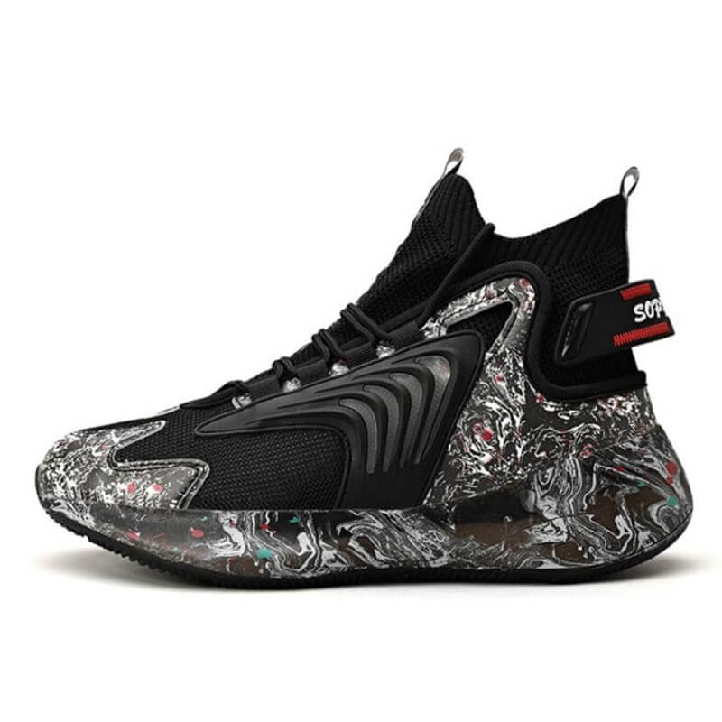 High Top Sneakers INFINIT Blaze Spectra breathable sneakers Shoes Black / US 12 / UK 11 / EU 46 ( 28.5 cm / 285 mm ) Infinit Store Infinit Store Infinit Sneakers