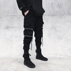 Spectre8 Black Cargo Pants for mens korean streetwear joggers Pants Infinit Store Infinit Store Infinit Sneakers