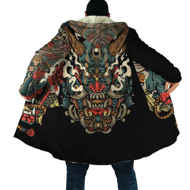 Samurai Cloak hoodie & Oni cloak Hoodie Japanese Streetwear 3D Hoodie Coats & Jackets Dragon Cloak Hoodie / S Infinit Store Infinit Store Infinit Sneakers