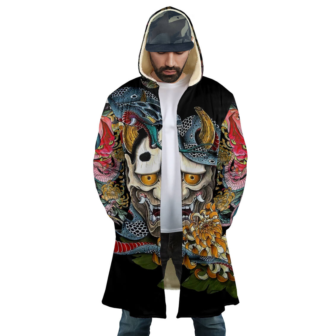 Samurai Cloak hoodie & Oni cloak Hoodie Japanese Streetwear 3D Hoodie Coats & Jackets Infinit Store Infinit Store Infinit Sneakers