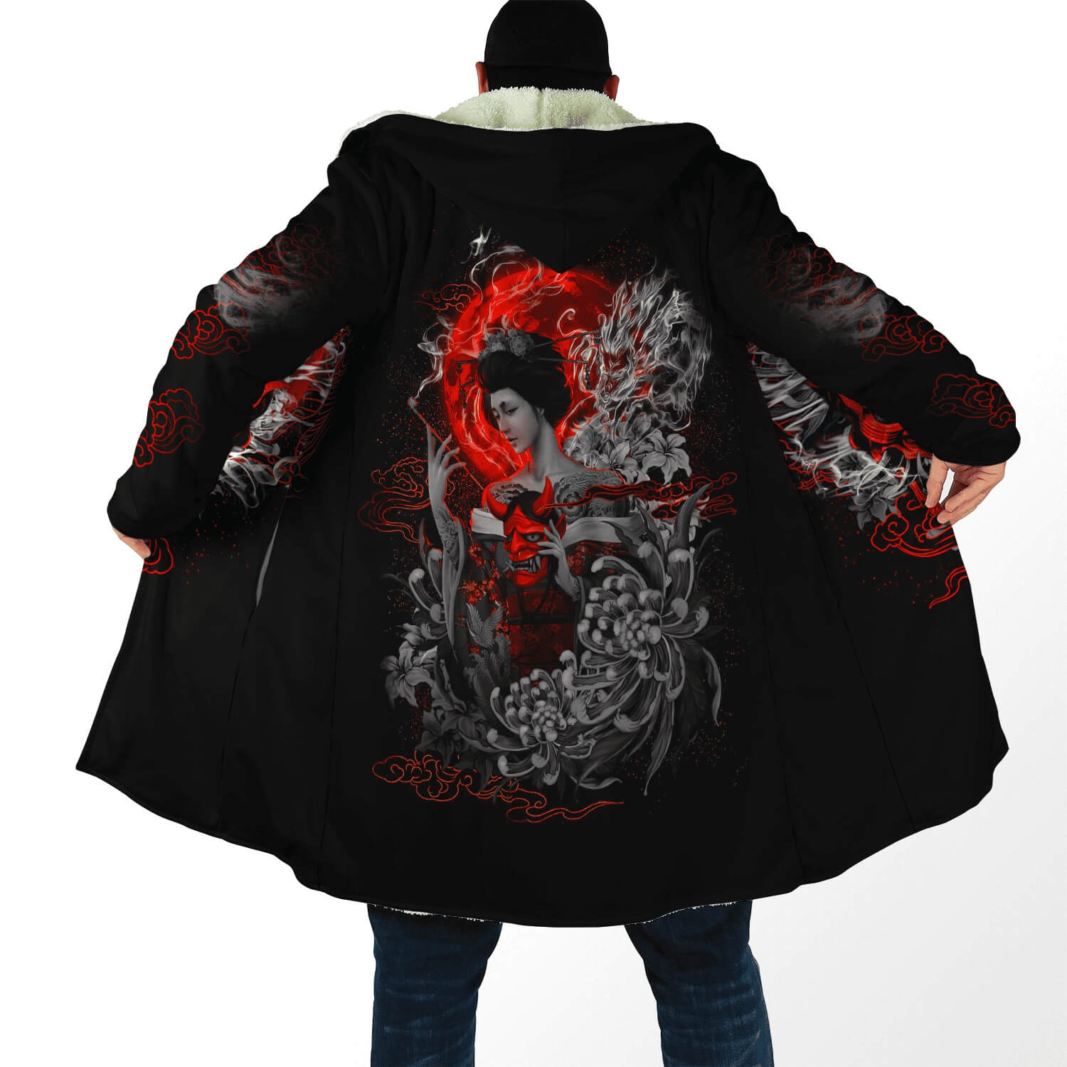 Samurai Cloak hoodie & Oni cloak Hoodie Japanese Streetwear 3D Hoodie Coats & Jackets Infinit Store Infinit Store Infinit Sneakers