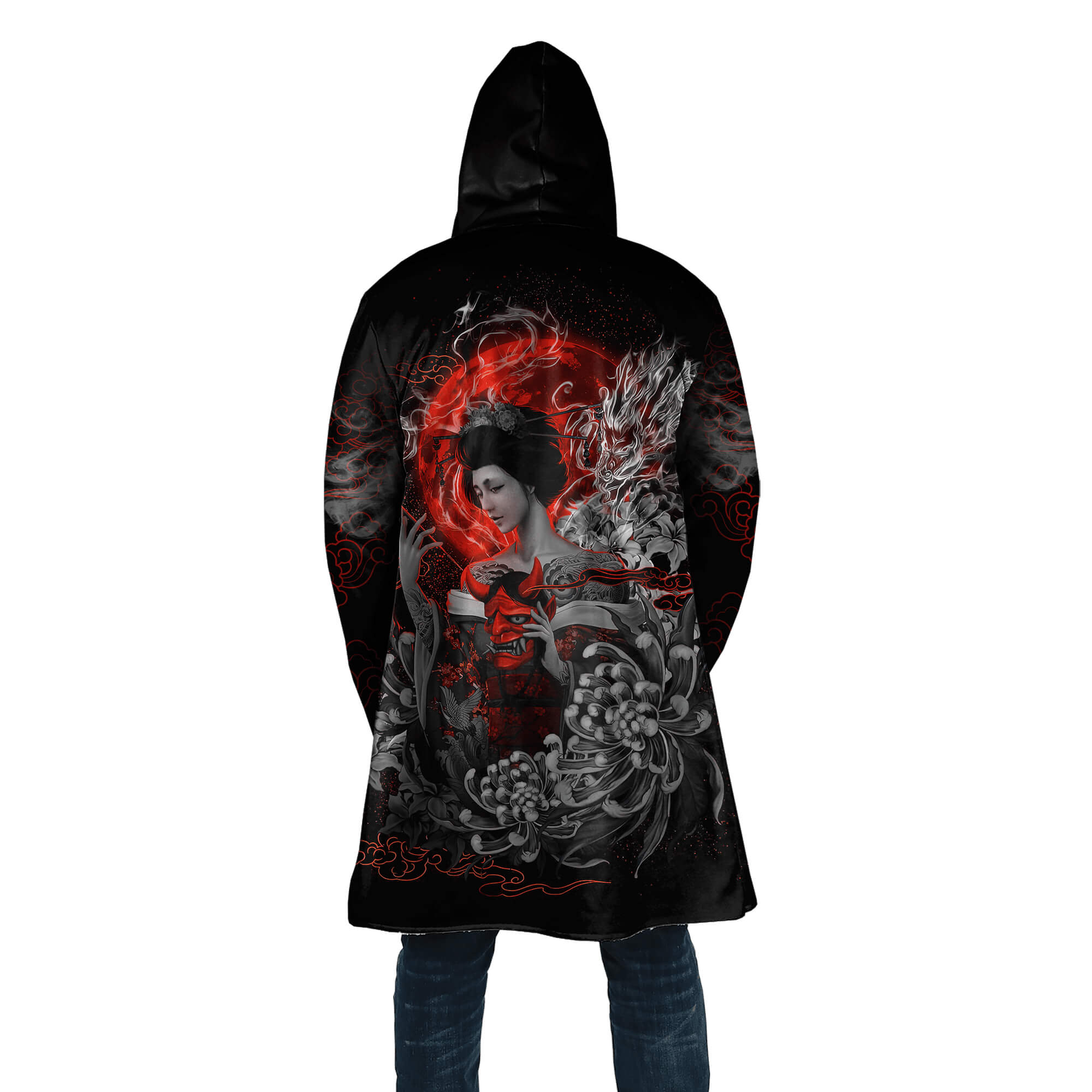 Samurai Cloak hoodie & Oni cloak Hoodie Japanese Streetwear 3D Hoodie Coats & Jackets Infinit Store Infinit Store Infinit Sneakers