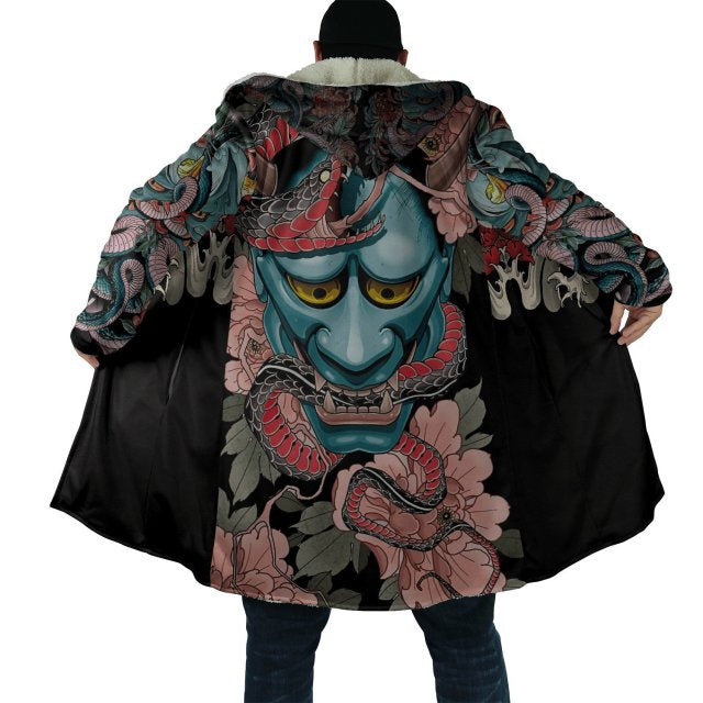 Samurai Cloak hoodie & Oni cloak Hoodie Japanese Streetwear 3D Hoodie Coats & Jackets Oni Cloak Hoodie V2 / S Infinit Store Infinit Store Infinit Sneakers