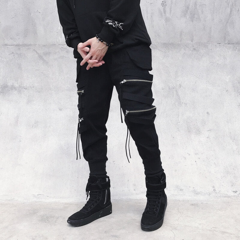 Korean Fashion Mens Cotton Korean Cargo Pants With Drawstring Pockets Loose  Fit, Ankle Length, Spring/Autumn Casual Wear 5XL From Bai03, $18.03 |  DHgate.Com