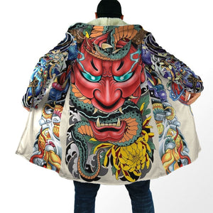 Samurai Cloak hoodie & Oni cloak Hoodie Japanese Streetwear 3D Hoodie Coats & Jackets Oni Cloak Hoodie V3 / S Infinit Store Infinit Store Infinit Sneakers