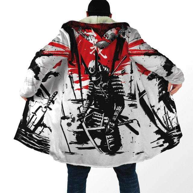 Samurai Cloak hoodie & Oni cloak Hoodie Japanese Streetwear 3D Hoodie Coats & Jackets Japanese Samurai Cloak Hoodie V2 / S Infinit Store Infinit Store Infinit Sneakers