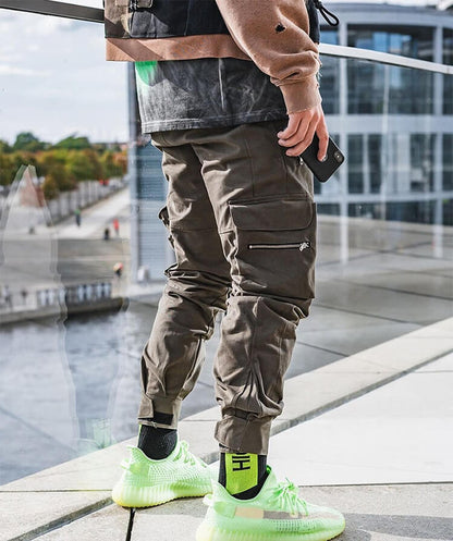 INFINIT Drex cargo pants streetwear multi pockets casual joggers for men 2022 Pants Army Green / L Infinit Store Infinit Store Infinit Sneakers