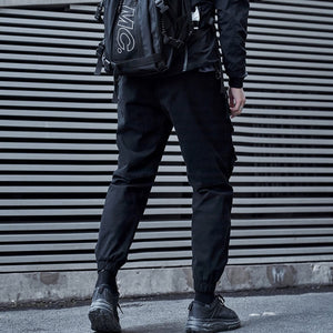 Black Cargo Pants tactical Japanese black Techwear cotton pants - INFINIT STORE