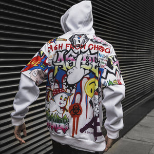 Chaos graffiti hoodie sweatshirt for men and women, japanese streetwear hoodies Coats & Jackets Infinit Store Infinit Store Infinit Sneakers