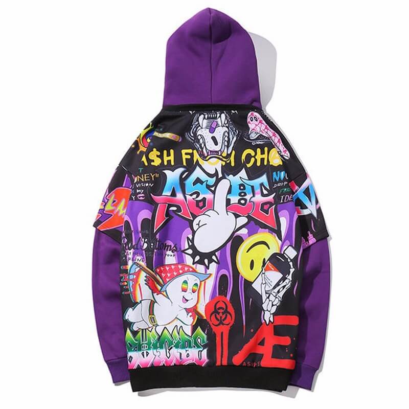 Chaos graffiti hoodie sweatshirt for men and women, japanese streetwear hoodies Coats & Jackets Infinit Store Infinit Store Infinit Sneakers