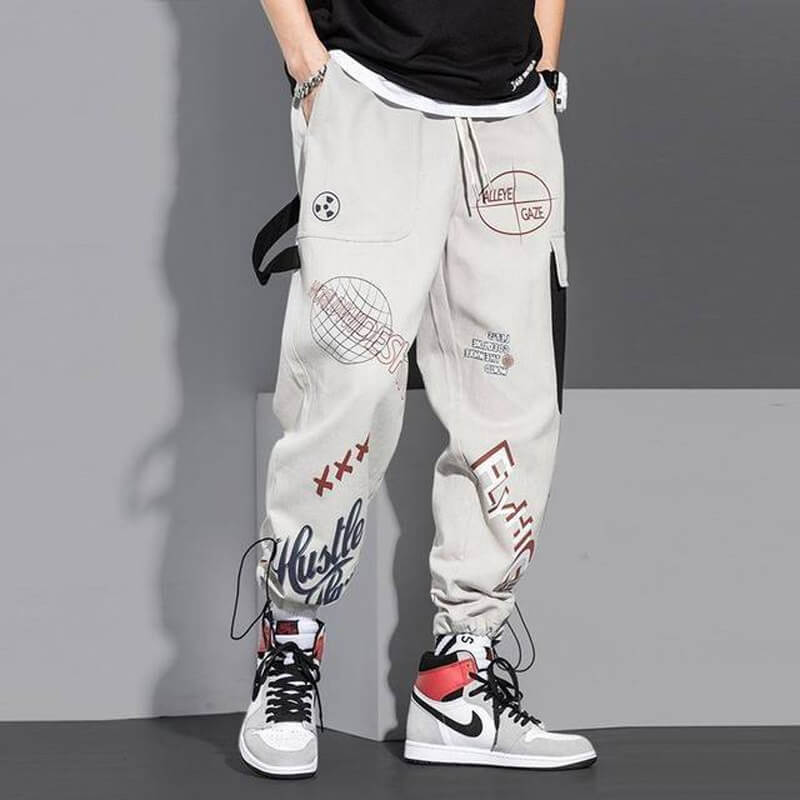 Japanese Streetwear Hip Hop Pants Men