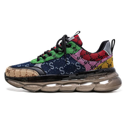 Colorful Chunky shoes - Velzard Buck Sneakers Shoes Red / US 7 / EU 39 / UK 6.5 ( 24.5 cm / 245 mm ) Infinit Store Infinit Store Infinit Sneakers