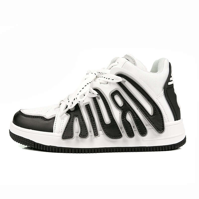DROID shoes men's high top sneakers Shoes Black / US 4 / UK 3.5  / EU 36 ( 23 cm / 230 mm ) Infinit Store Infinit Store Infinit Sneakers