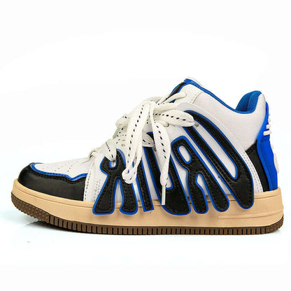 DROID shoes men's high top sneakers Shoes Blue / US 11 / UK 10.5 / EU 45 ( 28.5 cm / 285 mm ) Infinit Store Infinit Store Infinit Sneakers